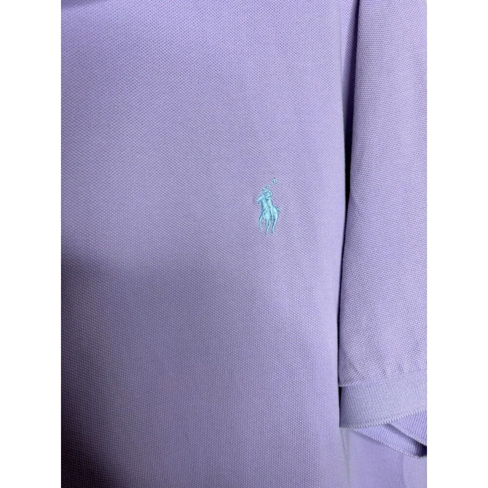 Ralph Lauren Shirt Mens 3XB Big Purple Rugby Knit Pony Polo Classic Preppy